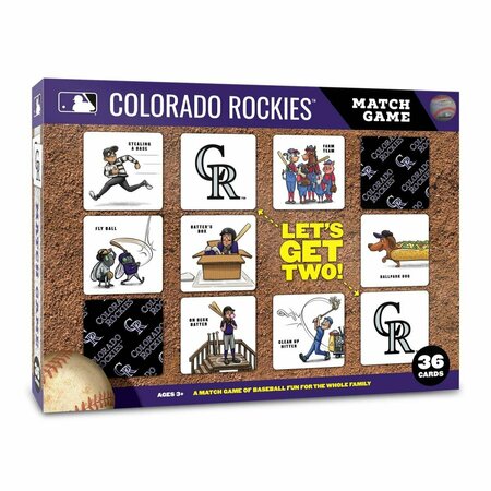 YOUTHEFAN MLB Colorado Rockies Licensed Memory Match Game 2500713